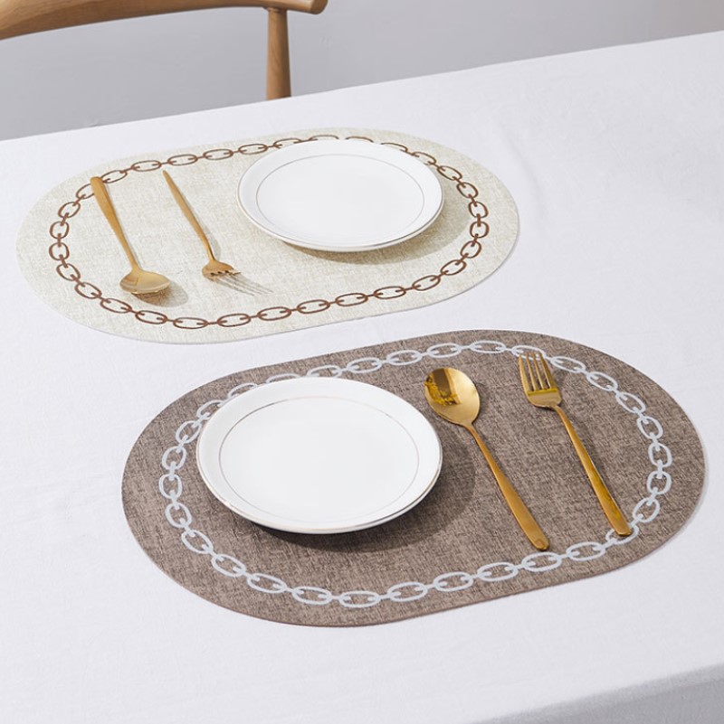 Kitchen Gadgets Luxury - Napperon de Table ovale en Faux