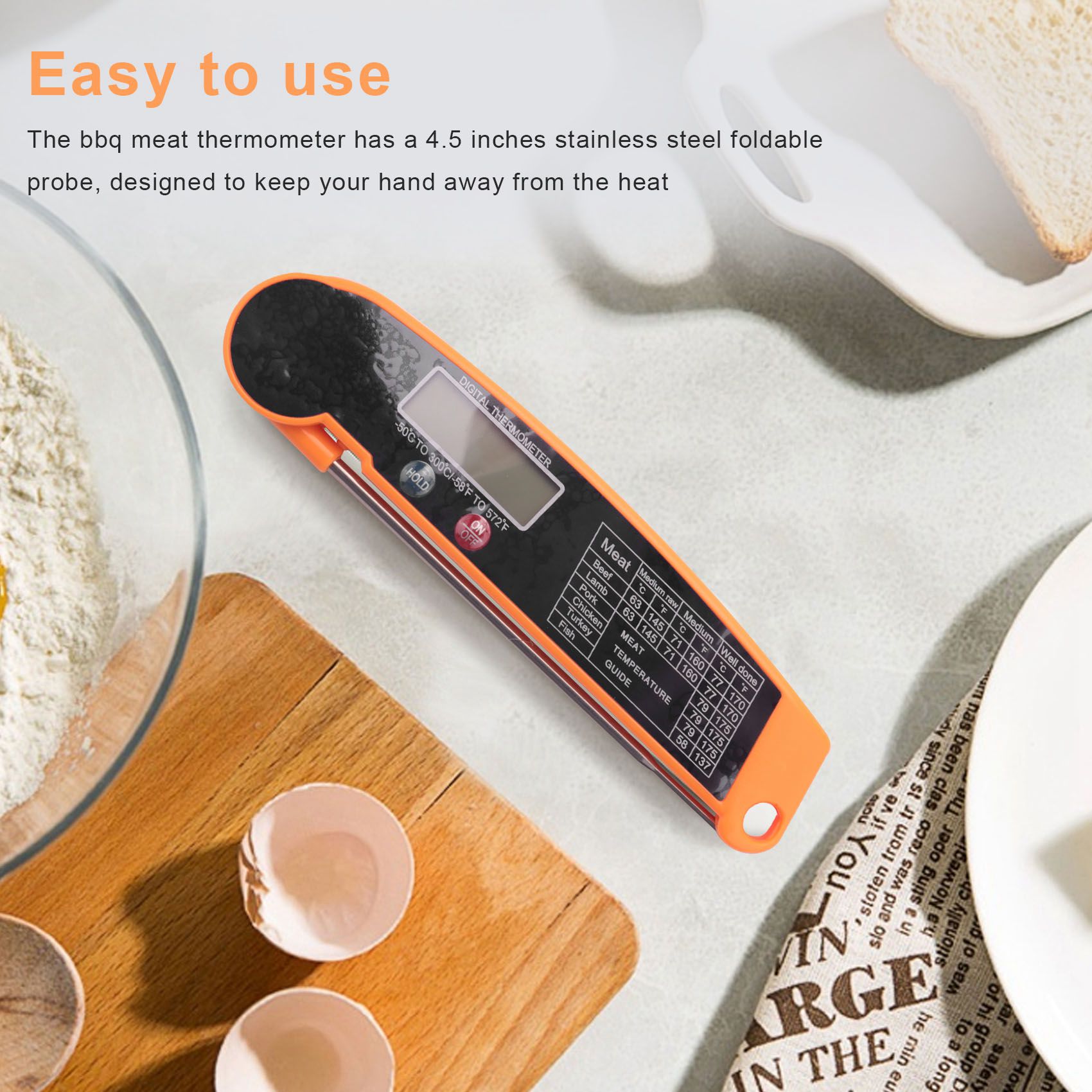Meat Thermometer - Thermomètre à viande instantané ABMI-Digital avec