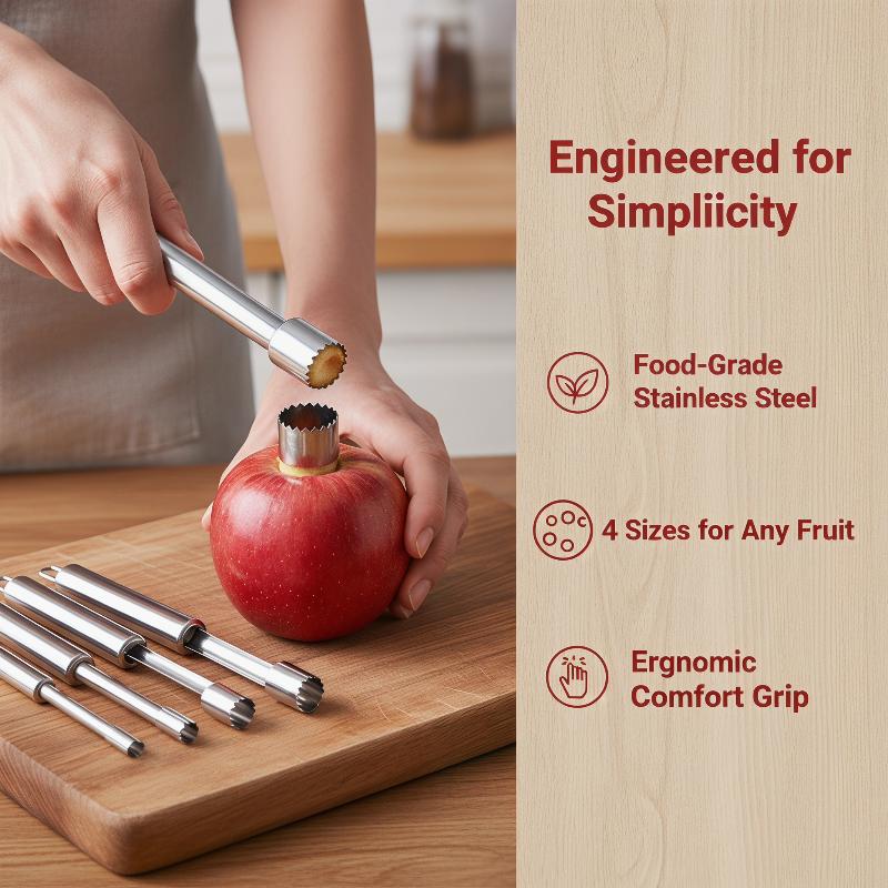 Kitchen Home Gadgets - Lot de 4 dénoyauteurs de fruits