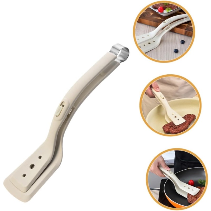 Kitchen Gadgets Under 100 - Spatules multifonctionnelles 2-en-1 en silicone, pince