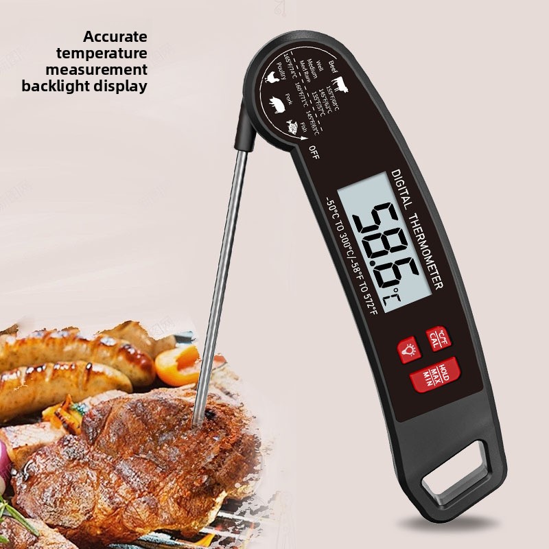 Meat Thermometer - Thermomètre alimentaire, thermomètre pliable pour viande