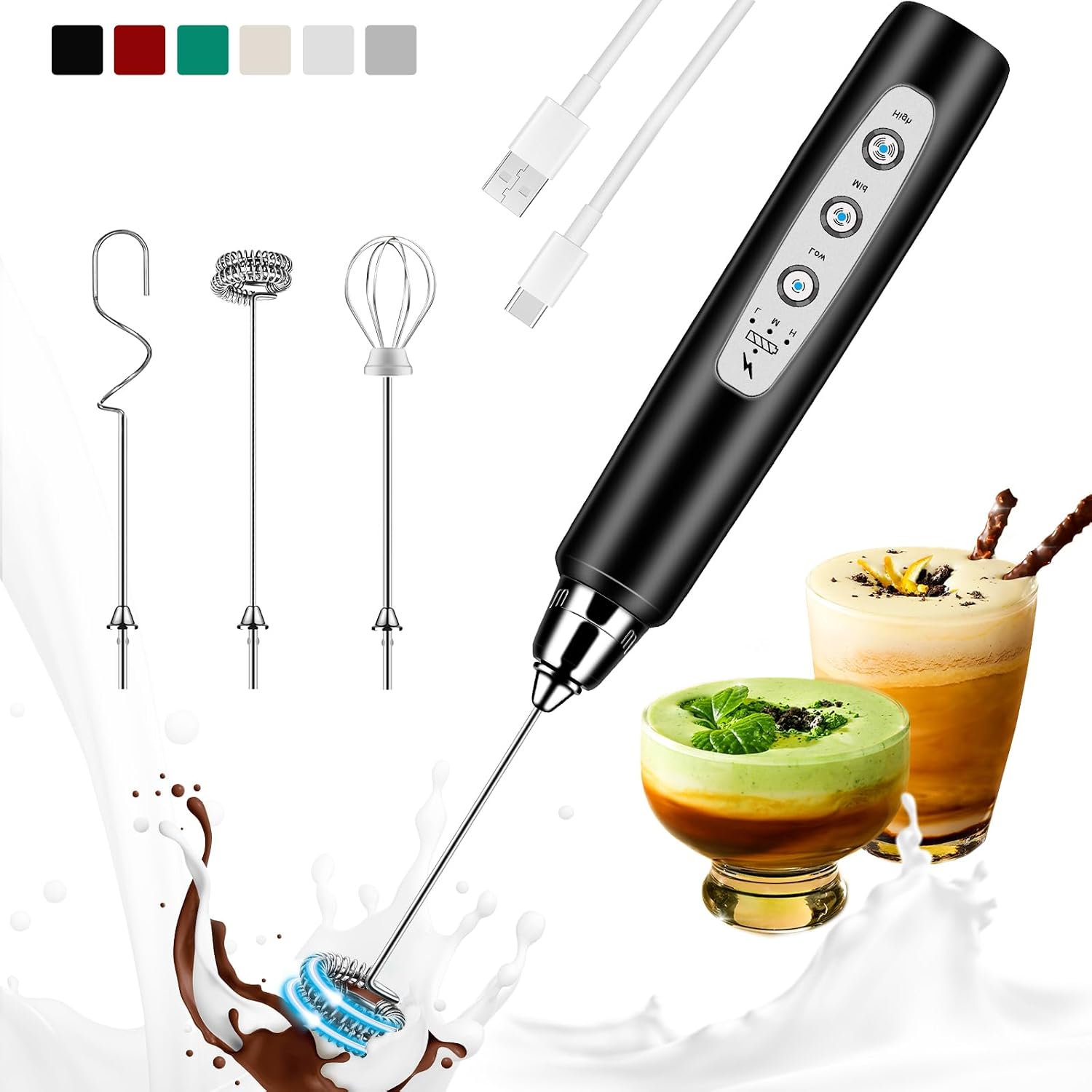 Mousseur à lait rechargeable p - Milk Frother avis et prix