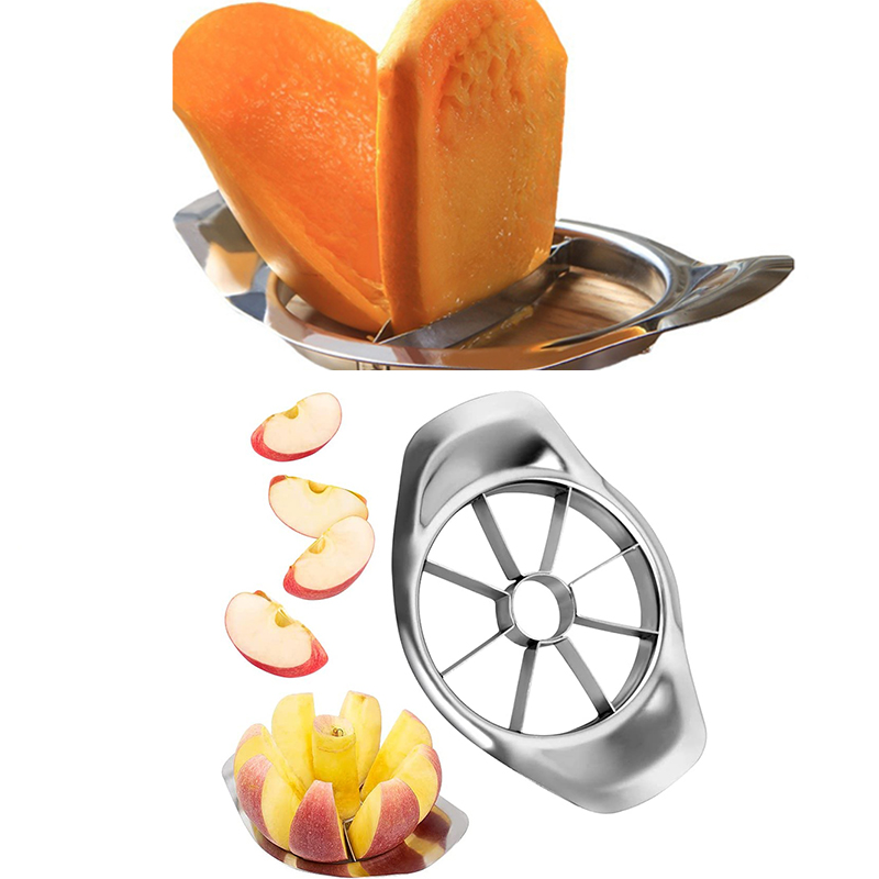 Coupe-mangue en acier inoxydab - Apple Corer Slicer avis et prix