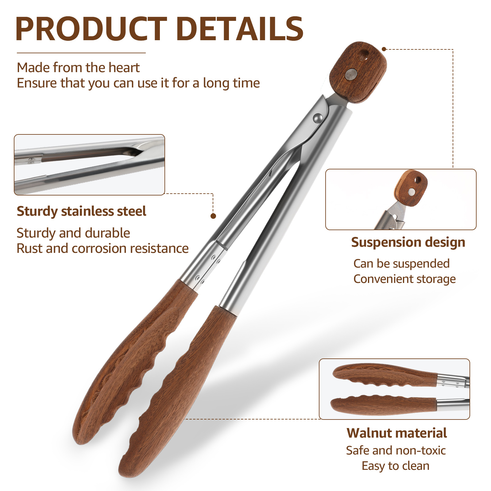 Pinces alimentaires en bois de - Kitchen Gadgets And Equipment avis et prix