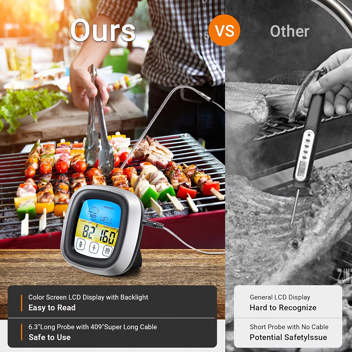 Thermomètre numérique pour via - Meat Thermometer avis et prix