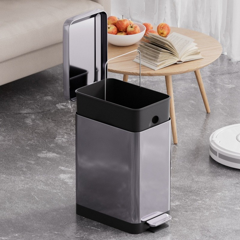 Poubelle de luxe en acier inox - Kitchen Gadgets Luxury avis et prix